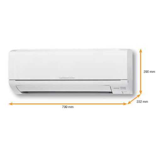 Aire Acondicionado Split de pared marca Mitsubishi Modelo MSZ DM25VA inventer de 2500w de potencia